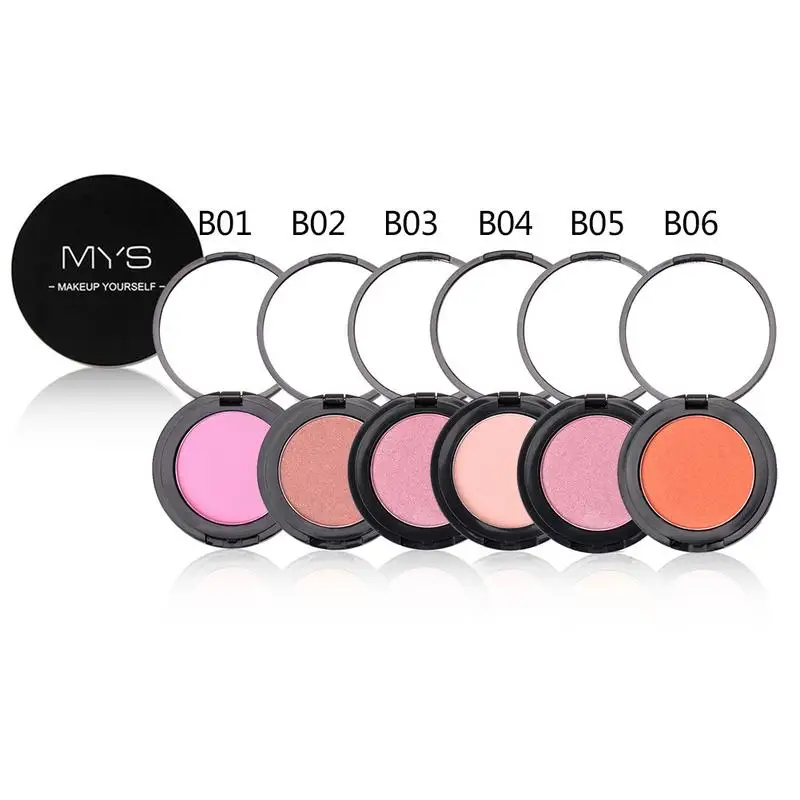Мыс Марка 6 Стиль Запеченные Румяна макияж косметика палитра лицевая сторона щек