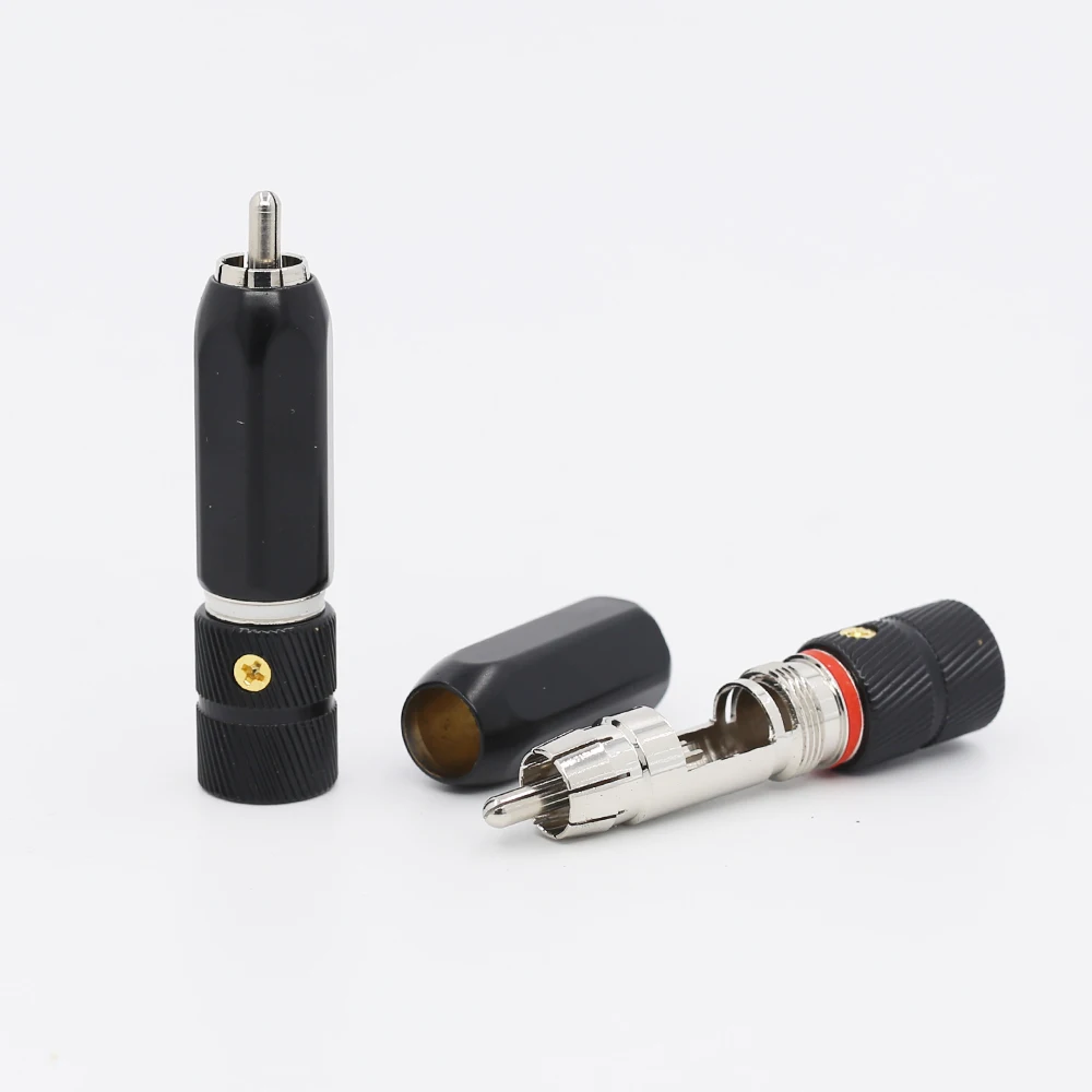 Высококачественный аудиоразъем RCA с родиевым покрытием Hi fi коннектор для