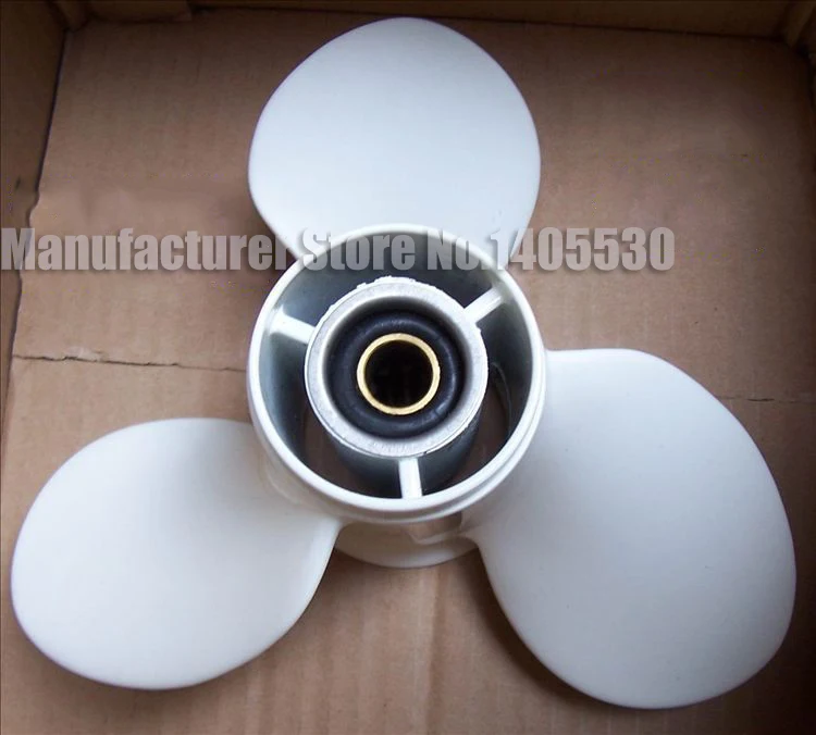 

Marine Propeller for outboard motor Hyfong Hidea parsun 2 stroke 9.9-15 HP 4 stroke 15-20HP 9 inches reinforced 9 1/4 * 9 - J