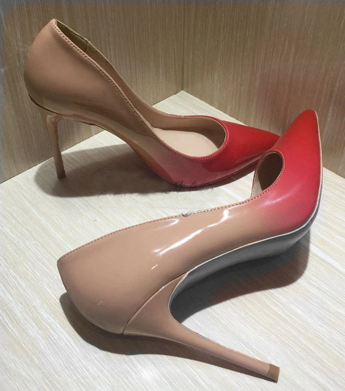 So Kate/туфли телесного цвета женские пикантные туфли с острым носком на высоком