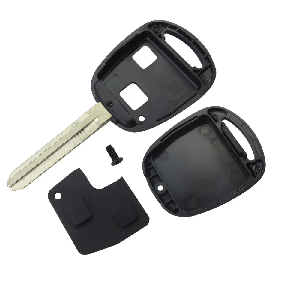 Чехол для ключей OkeyTech Uncut резиновый коврик замены Toyota Avensis Yaris Auris 2 кнопки|case for|case