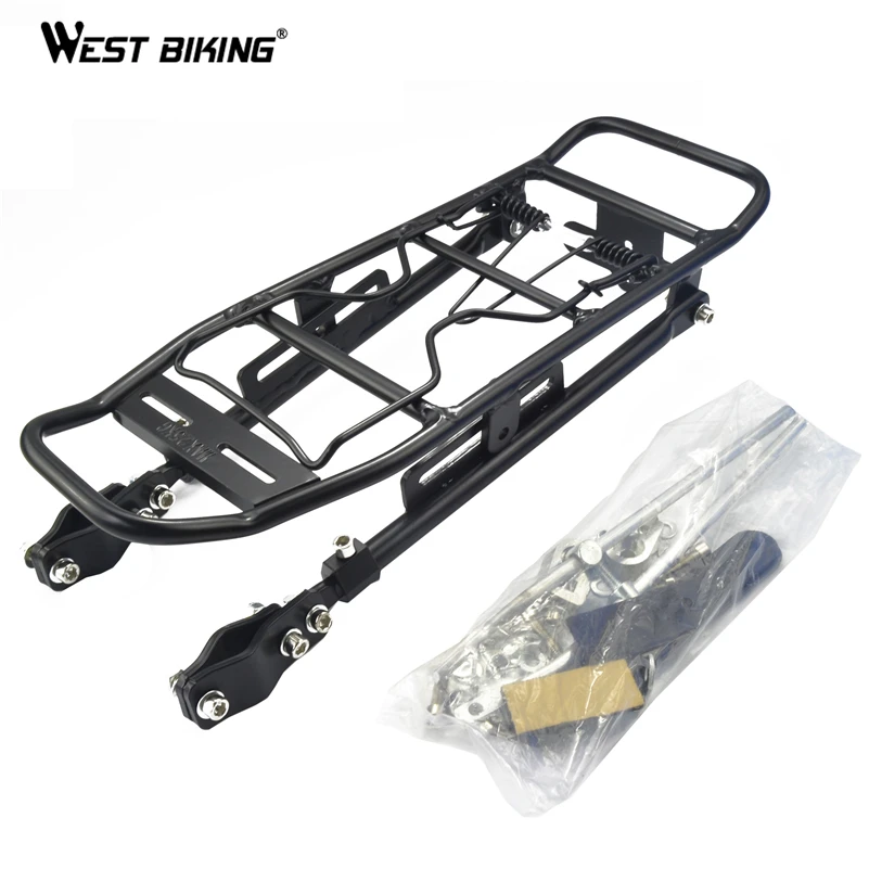 Велосипедный багажник WEST BIKING с грузоподъемностью 25 кг задняя подставка для