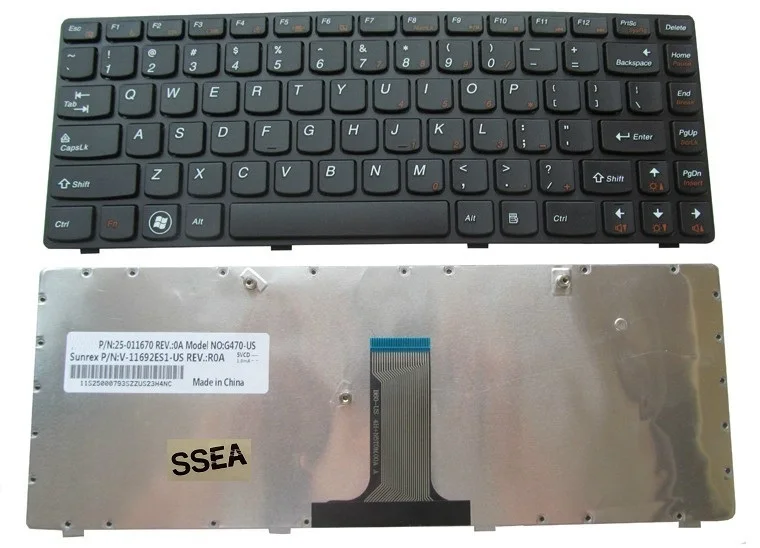 

SSEA New Laptop US Keyboard For LENOVO G470 G470G G470AH G470GH V470 B470 G475