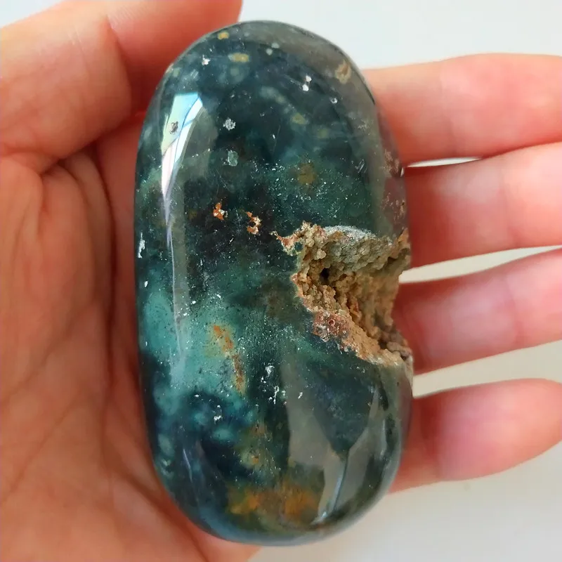 Натуральные камни морская яшма пальмовые камни игрушки маленькие камни и кристаллы целебный кристалл - Цвет: E23             128g