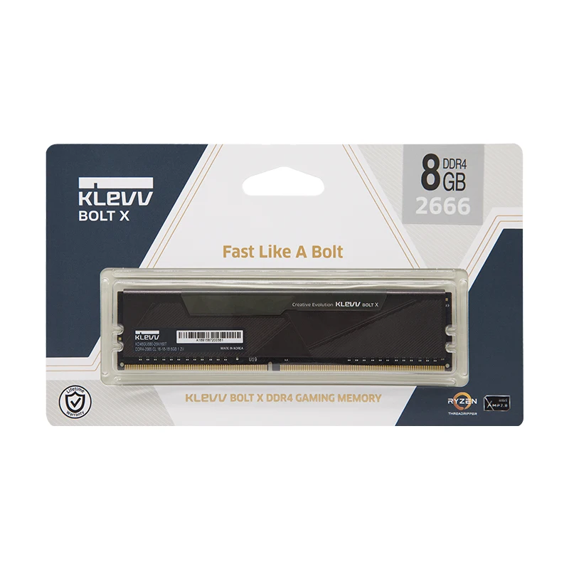 Оперативная память KLEVV для ПК 8 ГБ 16 DDR4 2666 МГц XMP2.0 DIMM 288 контактов 1 2 В внутренняя