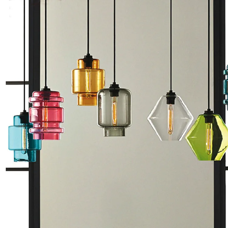 

Vintage Pendant Light Loft Glass Hanging Lamp For Kitchen Dining Room Home Lighting luminaria retro industrial Pendant Lamp