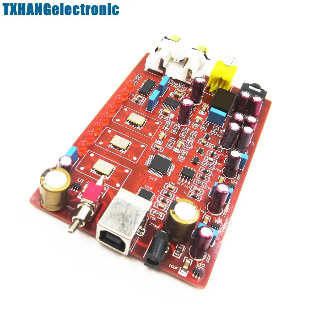 XMOS + PCM5102 TDA1308 USB декодер плата DAC 384 кГц/32 бит Новый | Электронные компоненты и
