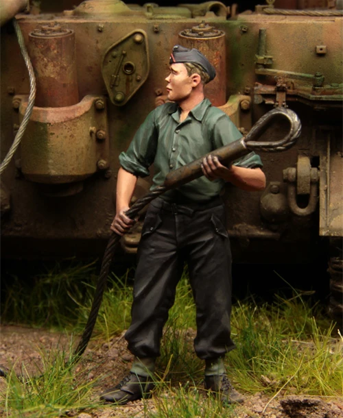 Набор фигурок из смолы 1/35 модель Panzer Crew Курск 1943 1 фигурки GK168 разрисованные |
