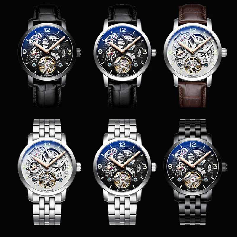 AILANG time Роскошные Брендовые Часы Лучшие Автоматические механические часы мужские