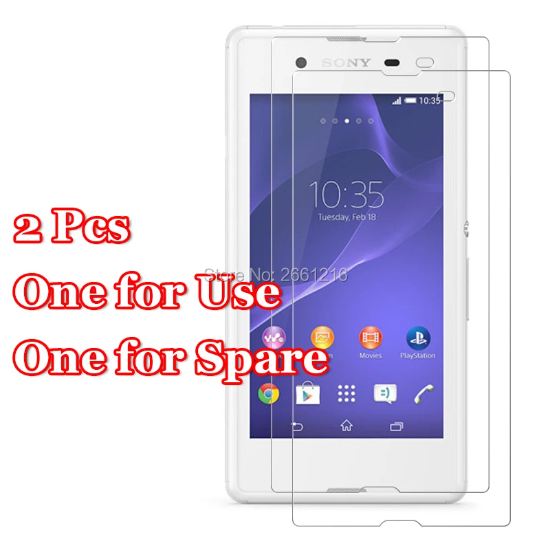 Закаленное стекло 9H 2.5D 2 шт./лот Премиум Защитная пленка для Sony Xperia E3 D2203 D2206 D2243 D2202