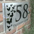 Бабочки классический стиль номер дома под заказ номер дома номер квартиры номер дома номер двери знак табличка акриловая