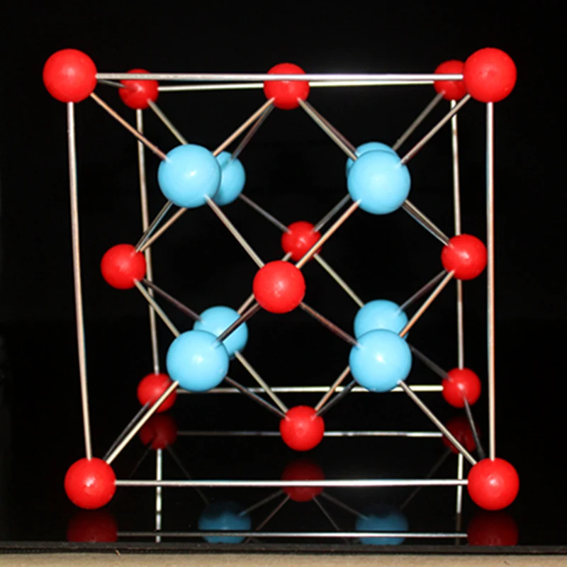 Calciumfluoride Fluorspar Calcium fluoride unit cell crystal structure model CaF2 Inorganic molecular space configuration | Канцтовары