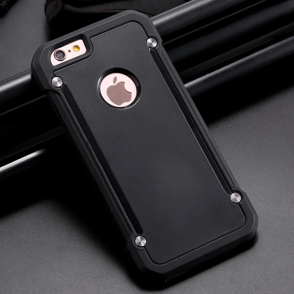 FLOVEME Coque Для iPhone 6 s Plus Чехол Броня Прозрачный Жесткий PC Phone Случаях с Капа Кремния