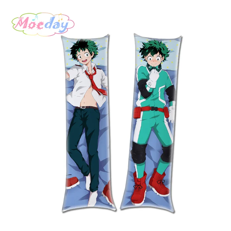 Мой герой Academy izku Midoriya Shoto Shota ластик голова все может Toshinori мужской Dakimakura наволочки - Цвет: Зеленый