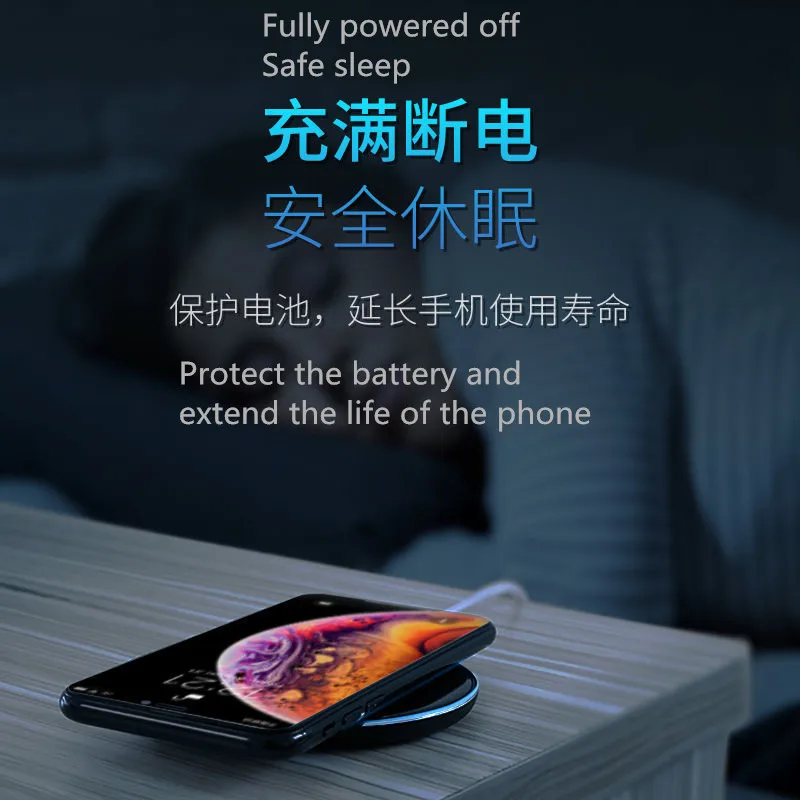 Qi Беспроводное зарядное устройство для Samsung S10 Galaxy S9Plus Xiaomi mi 9 Suntaiho модная зарядная