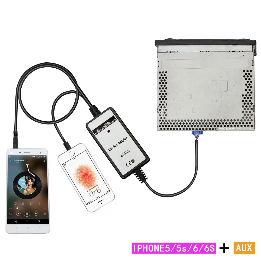 Автомобильный адаптер Moonet MP3 CD Aux-in 3 5 мм вспомогательный для iphone 2 14p S2000 2000-04 MDX 01-04