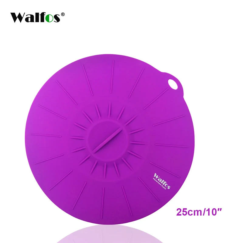 25 cm WALFOS универсальная Силиконовая Вакуумная крышка, легкое вакуумное уплотнение, растягивающаяся чаша, кастрюля, кастрюля, крышки, крышка, кухонная посуда, аксессуары - Цвет: 25 cm