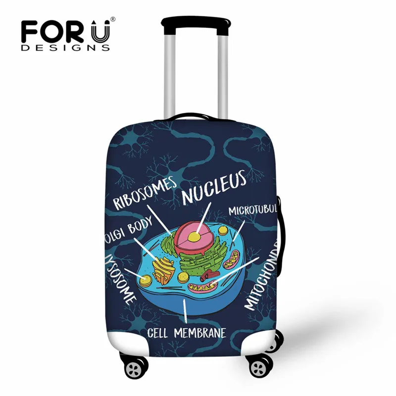 FORUDESIGNS биология печать багажа защитный чехол для 18 до 30 дюймов чемодан на