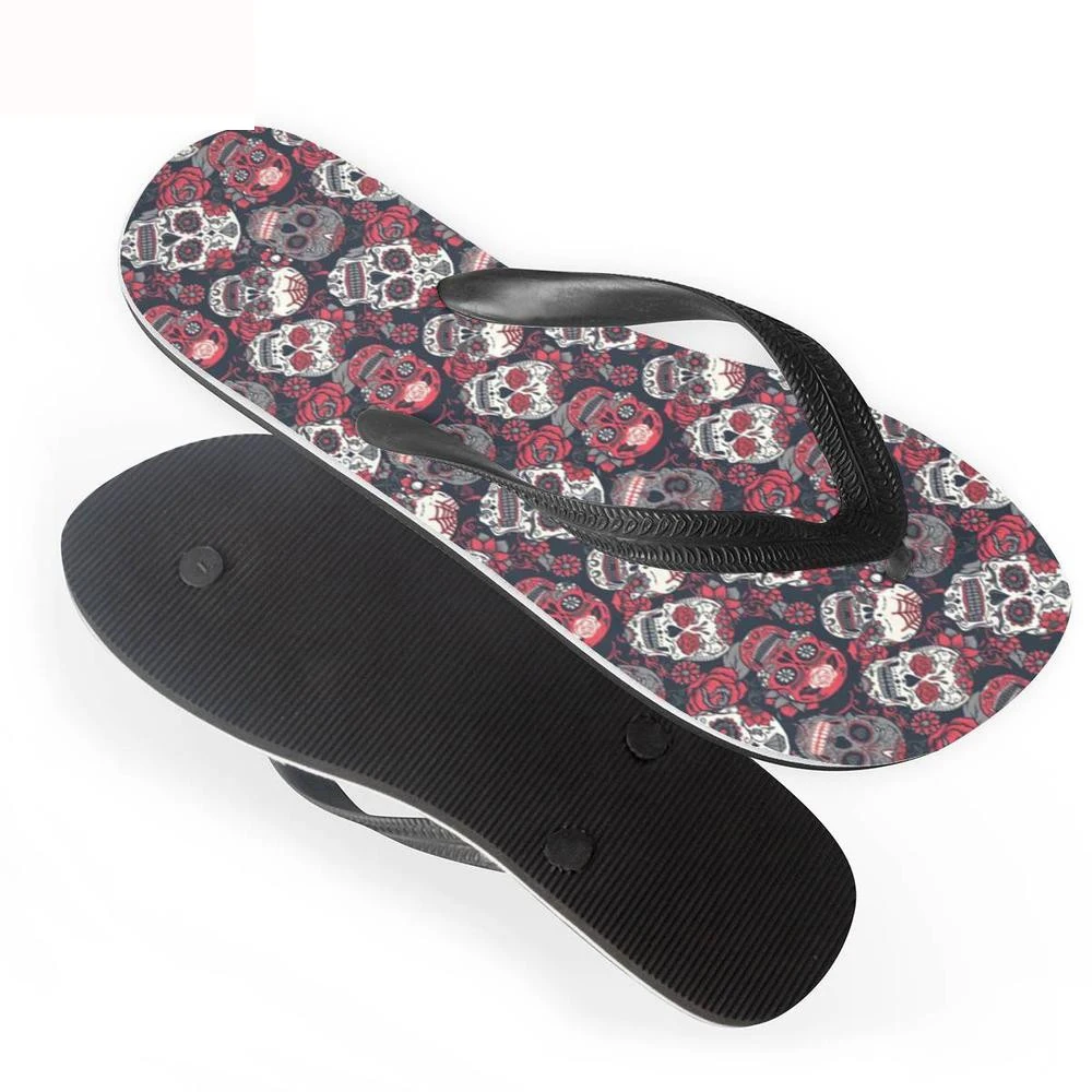 Женские шлепанцы на заказ Брендовые женские пляжные с 3D рисунком сахарного