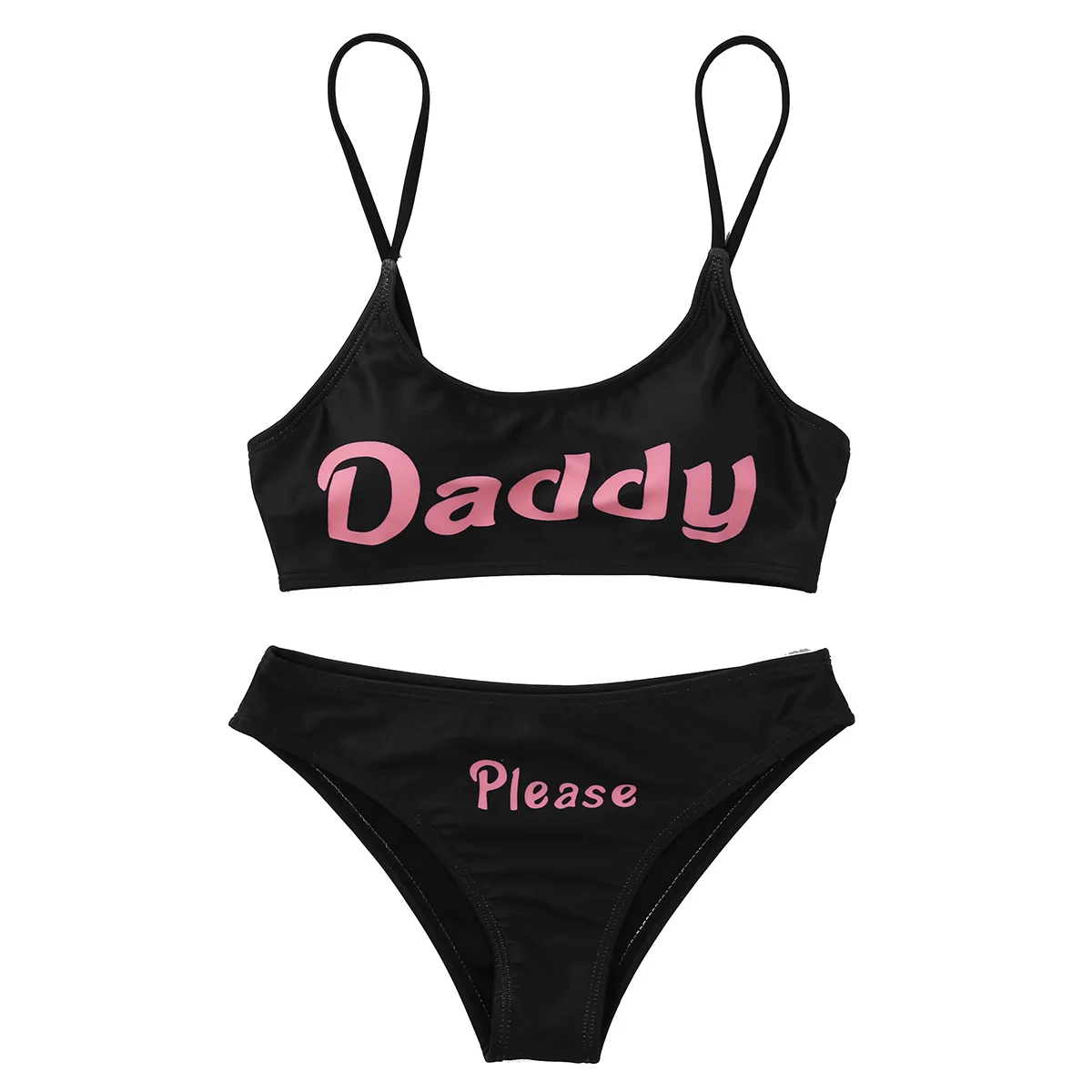 Женское нижнее белье Yes Daddy мини Бюстгальтер с принтом укороченный топ трусиками