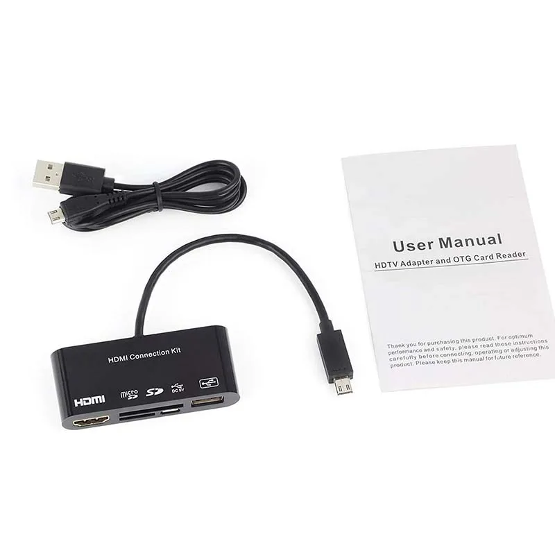 Чиелекна 11Pin микро USB телефон поделиться к ТВ HDMI HDTV кард ридер кабель адаптер для