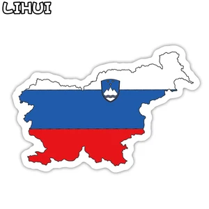 1 шт. Словения флаг наклейка игрушки для детей страны карта Туристические наклейки 