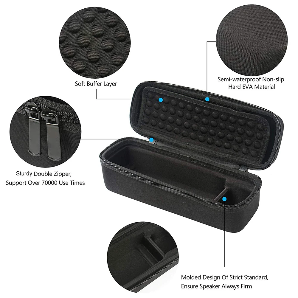 Жесткий Дорожная сумка из ЭВА для переноски Чехол Для BOSS Soundlink Mini I/II Динамик& Soundlink Mini 1/2 Беспроводной Bluetooth Динамик