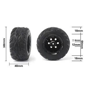 112 машинка на радиоуправлении Wltoys 12428 FY-03 2 шт. 100 мм скоростная автомобильная шина колеса автозапчасти