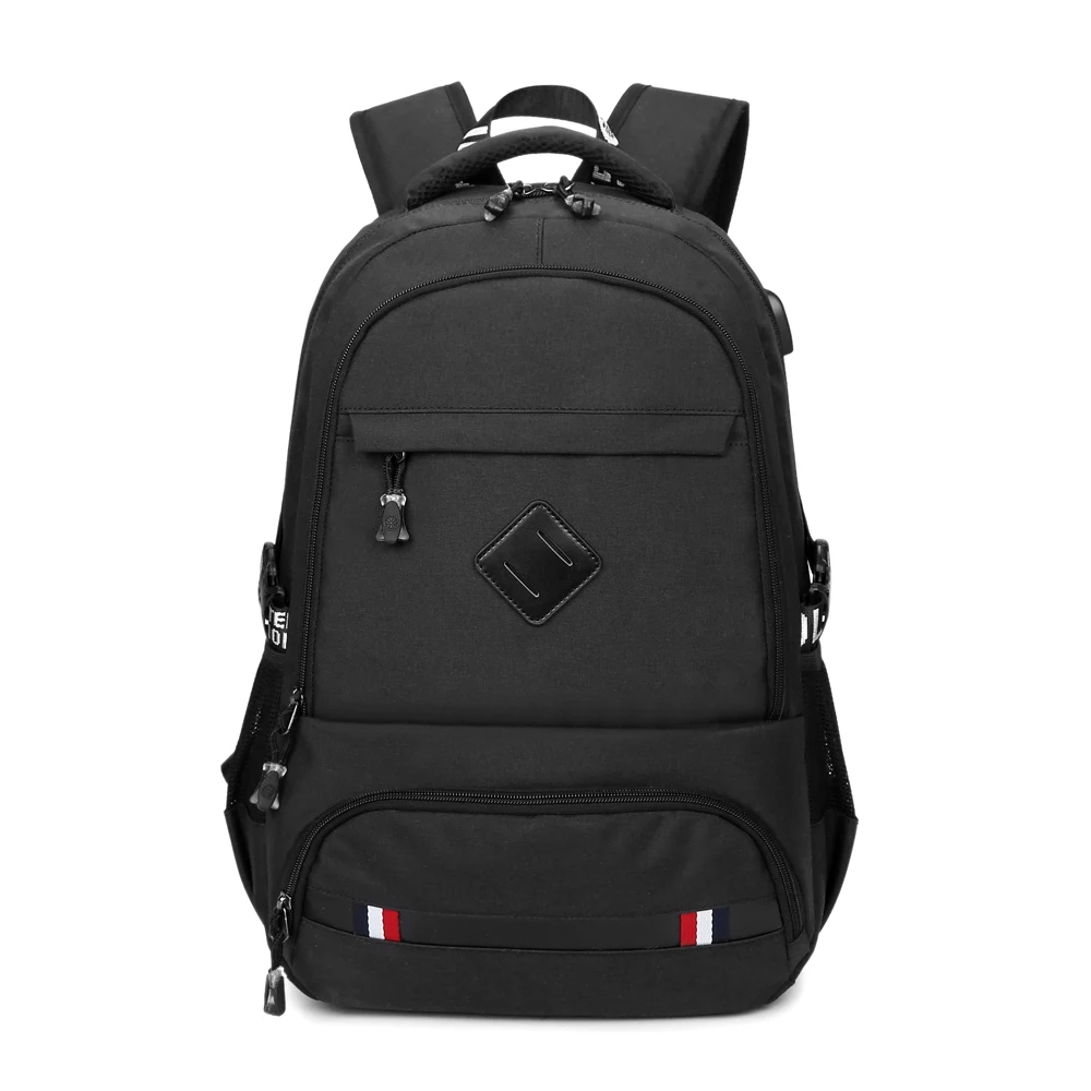 2019 New Travel Business Backpack Nylon Double Shoulder School Bag with USB Charging Port Fits 15.6 Inch Laptop Notebook | Багаж и сумки