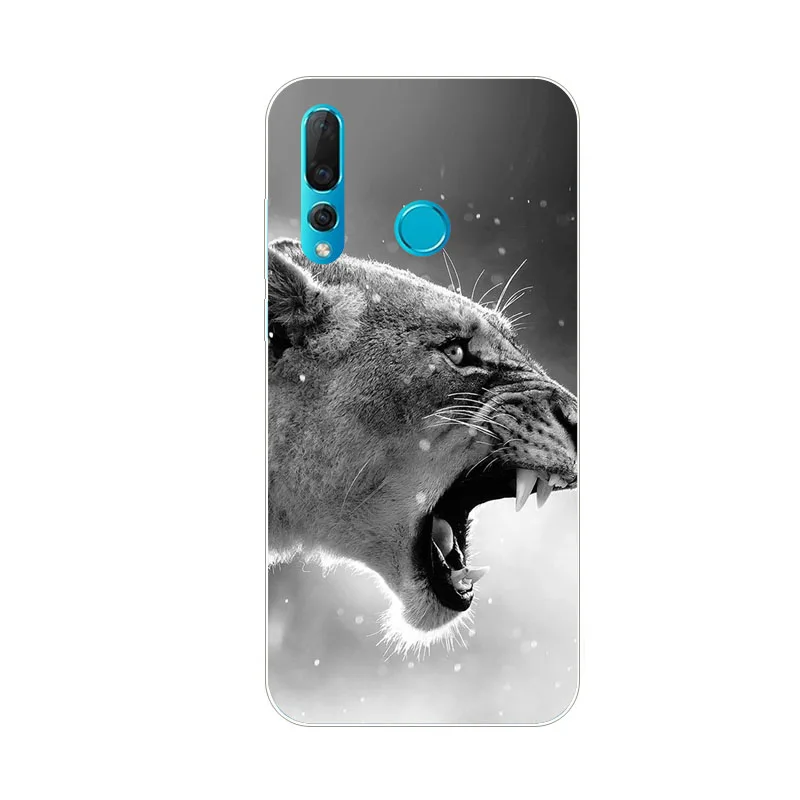 Huawei Nova 4 Case Silicon Beast Animal Painting Soft TPU Back Cover for Phone Protect Bags Shell |