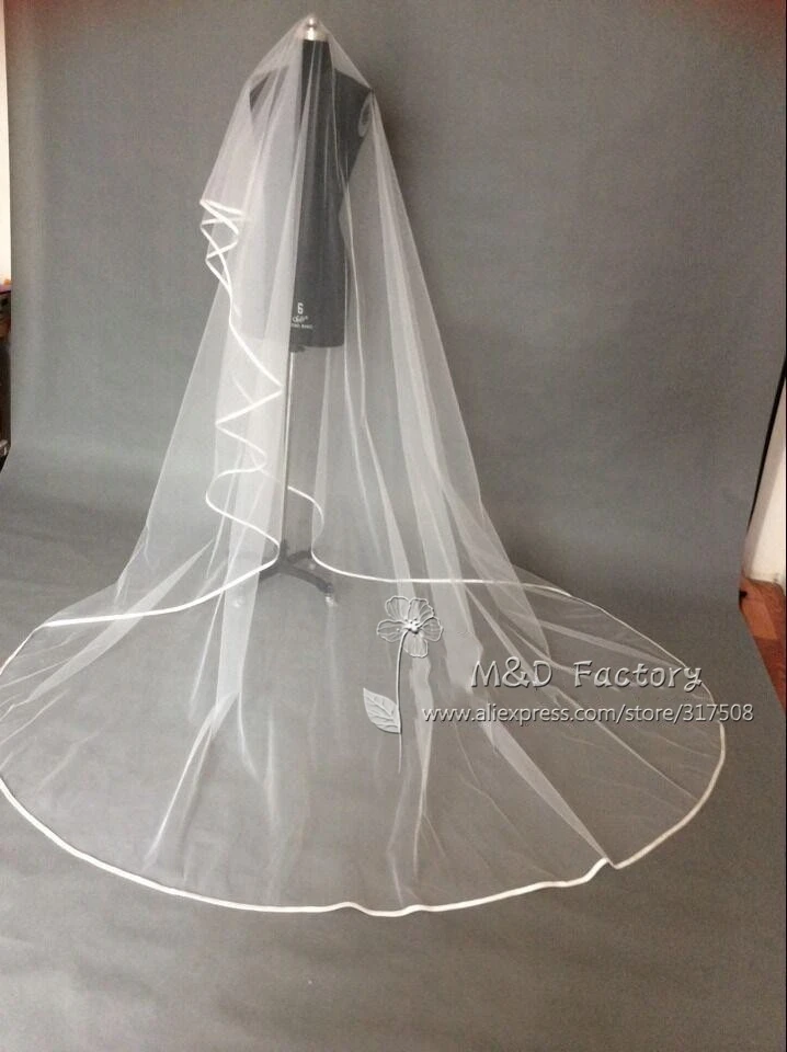 Фата свадебная двухслойная Цвет Белый/слоновой кости 3 м |