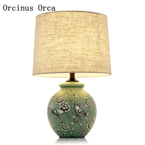 Высококлассная изготовленная на заказ Керамическая Настольная лампа с