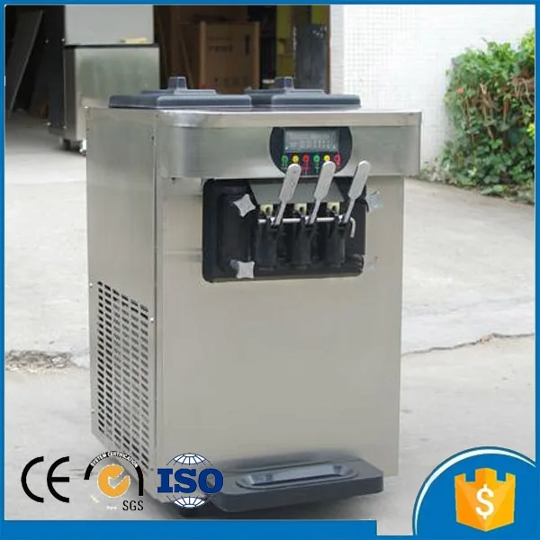 

3 flavors table top 220v ice cream making machine soft serve maker