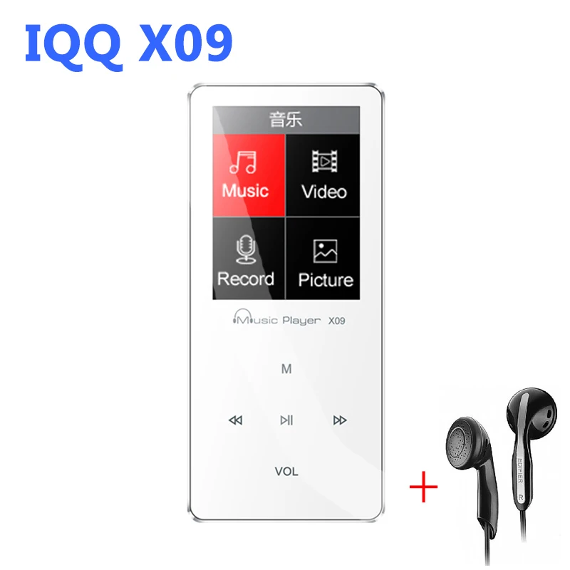MP4 плеер 8 г Динамик металла с Встроенный динамик hifi fm IQQ X09 mp 4 музыка mp4 ГБ