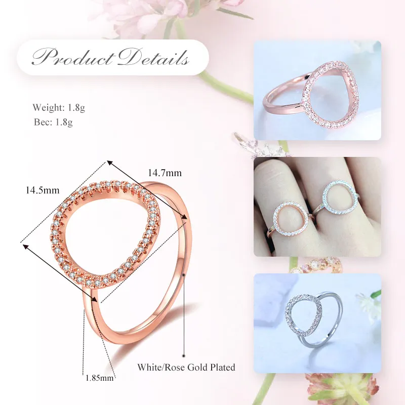 Кольцо женское витое из розового и белого золота с фианитом | Украшения