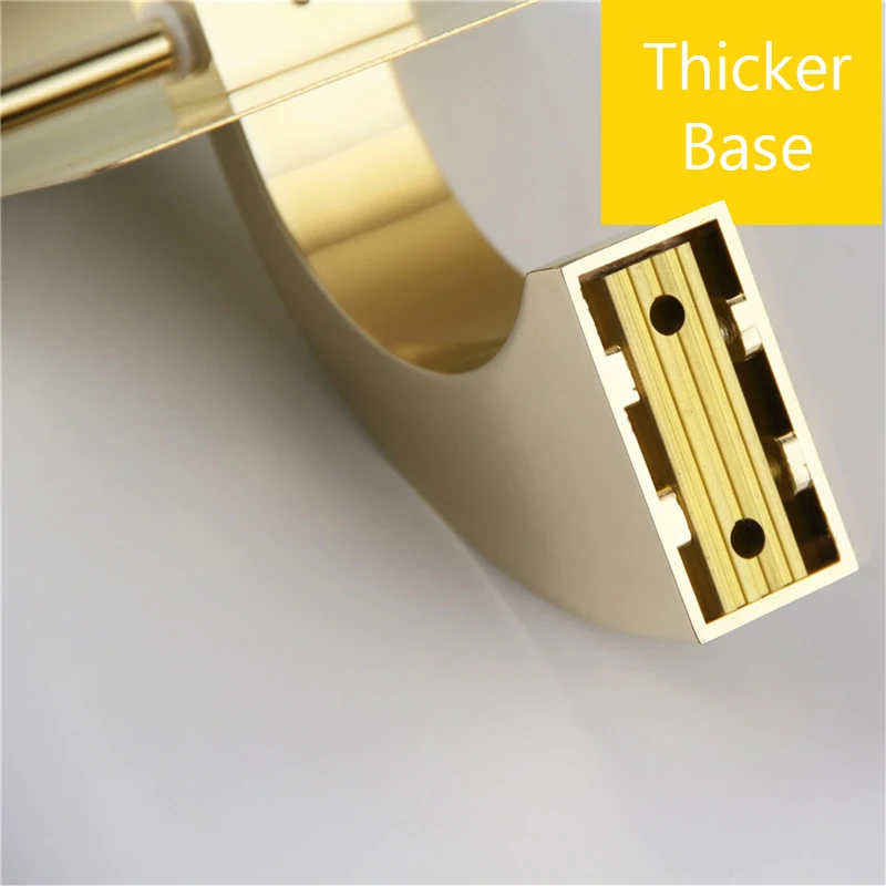 AODEYI крючки для халата с чешским кристаллом хромированный Золотой крючок