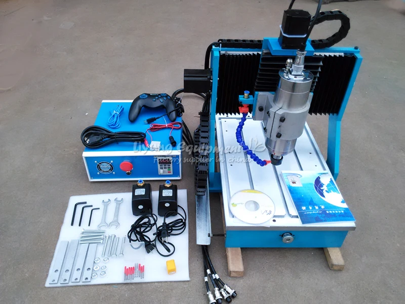 YOOCNC 1500W 4 осевой фрезерный станок ЧПУ 3040 деревообрабатывающий с линейной