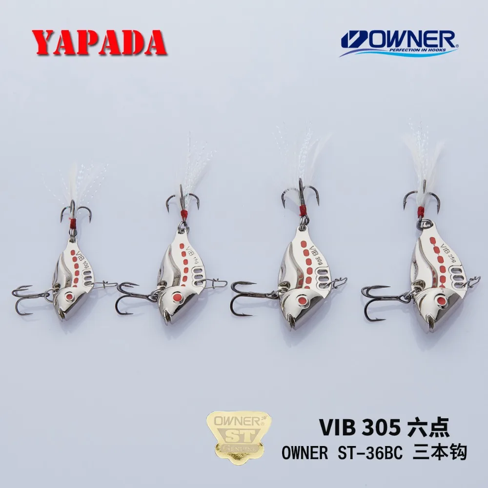 YAPADA VIB 305 шесть точек 20 г/25 г владелец тройной крючок 50-53 мм перо многоцветный цинковый сплав Металл VIB рыболовные приманки бас