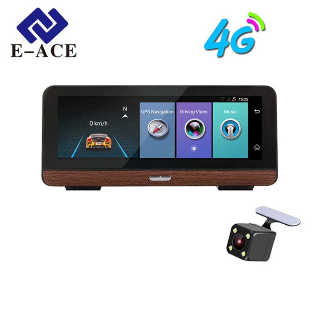 E ACE автомобильный gps навигатор 4G Автомобильный видеорегистратор зеркало заднего