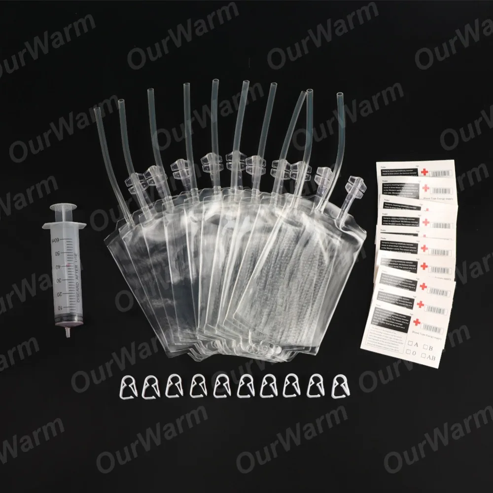 OurWarm 10 шт. вампиры многоразовые кровяные мешки контейнер для сока колы вина пакет