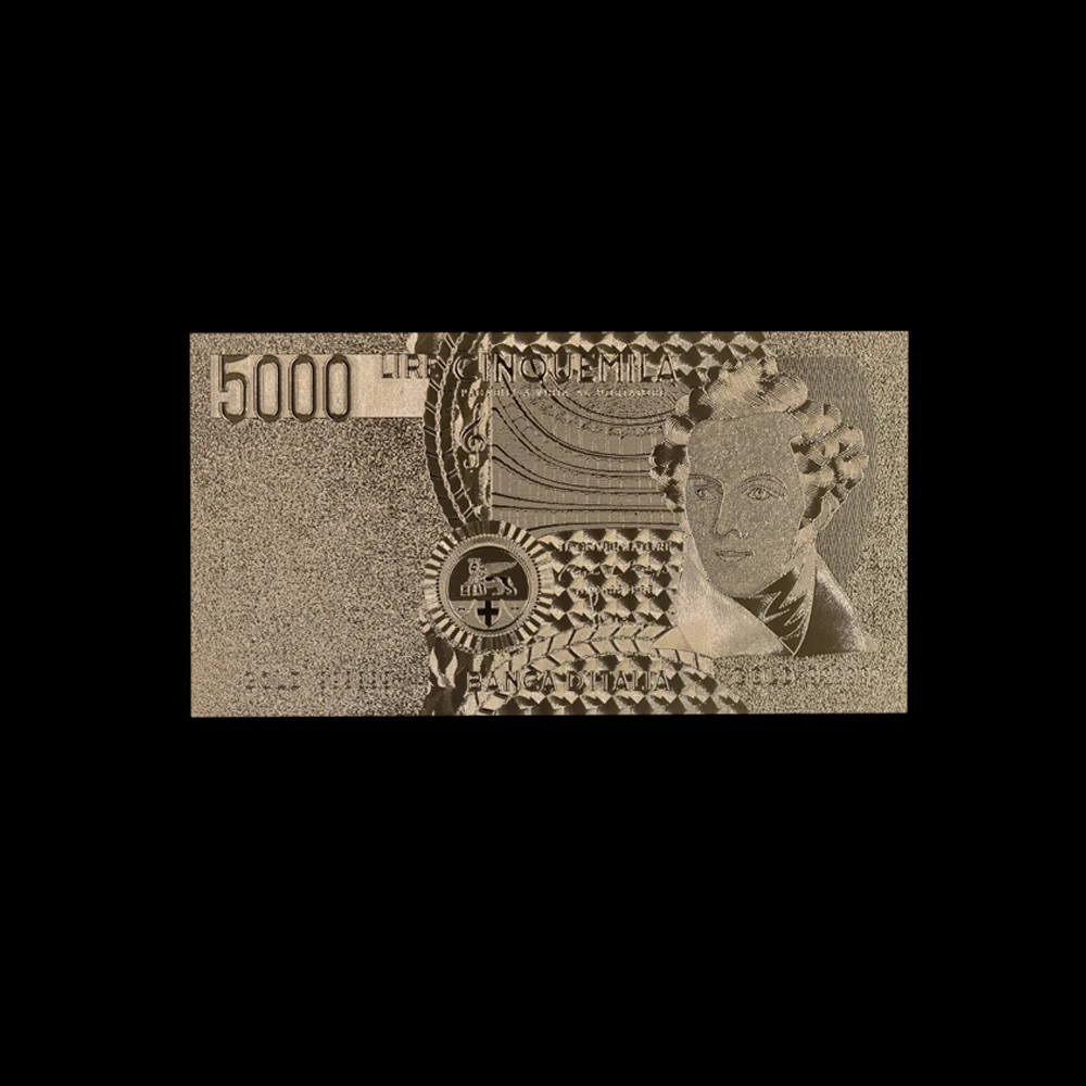Коллекционные Редкие красочные итальянские банкноты 10 шт./лот 5000 Лира чистое