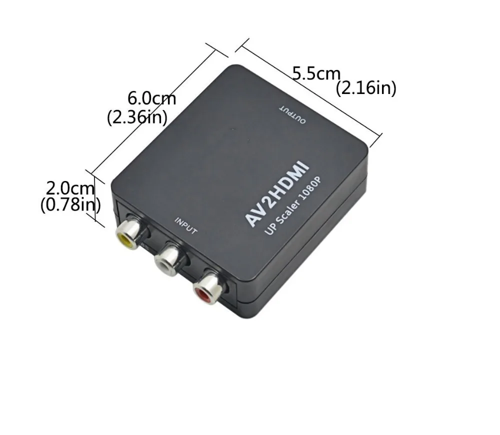 Sanchow RCA к HDMI AV 1080 P мини композитный CVBS для видео аудио конвертер адаптер XBOX PS3 PS4|rca