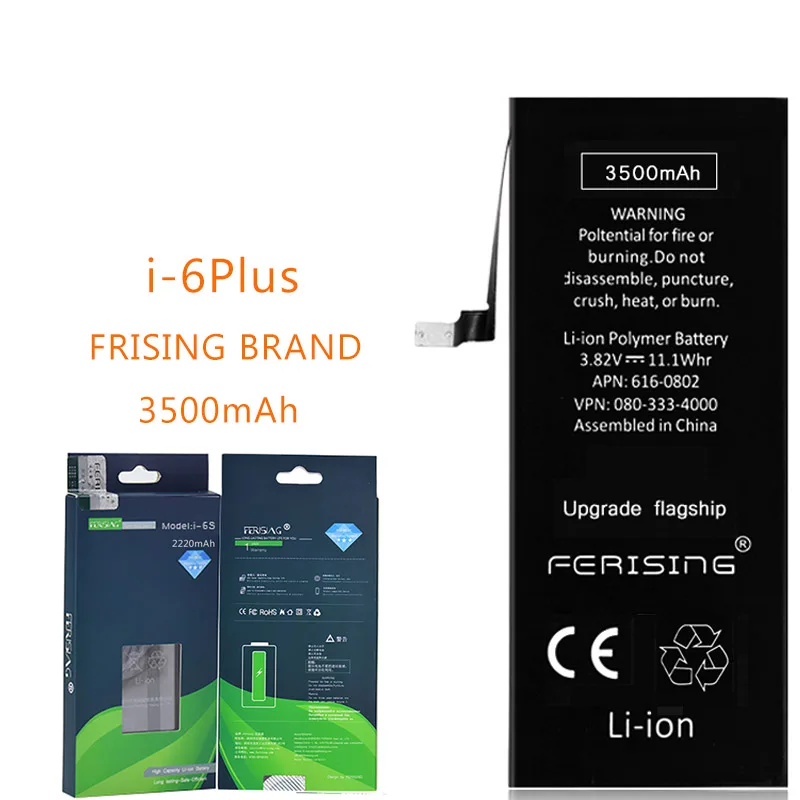 Оптовая продажа (сделано в 2020 году) Новый аккумулятор для телефона iPhone 6 Plus