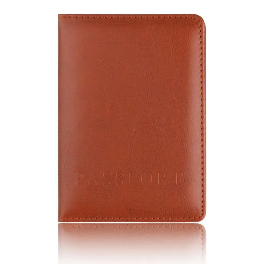 High Quality Fashion Card Holder Passport Protector Wallet Business Soft coinCover Leather Clutch #A30 | Багаж и сумки