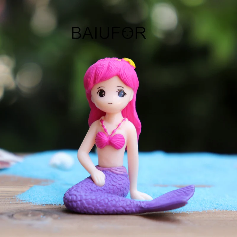 Миниатюры для морских террариумов BAIUFOR украшения &quotРусалка&quot сказочный декор