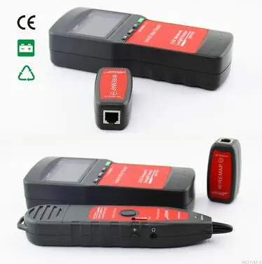 NOYAFA NF-8200 LCD Display Network LAN Cable Tester Cable Continuity Tester inspection Wire Tracker Length tester