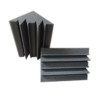 12 pcs charcoal acoustic bass trap sponge for corner wallsound absorption studio foam