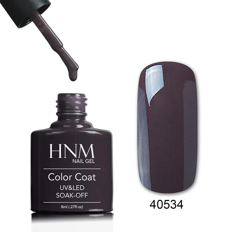 40534 HNM 8 мл Чистый Цвет гель для ногтей длительный УФ светодиодный Гель-лак для ногтей Лаки Гибридный гель лак для ногтей - Цвет: 40534