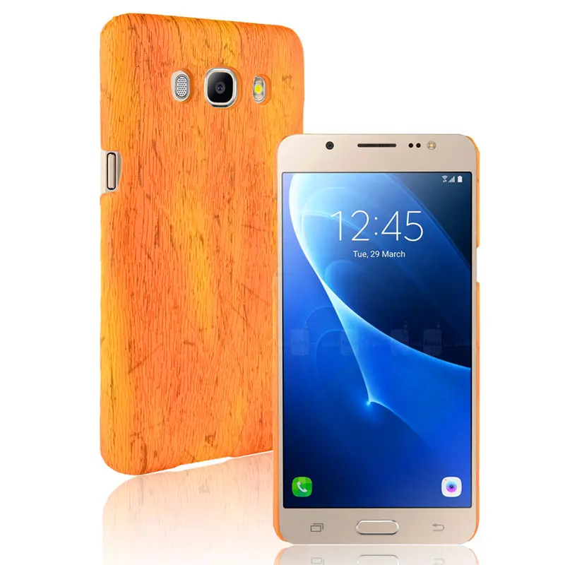 

For Samsung J5 2016 J510F Case Wood Pattern Hard PC+PU Leather Back Cover Hard Phone Case for Samsung Galaxy J5 2016 J510H J510