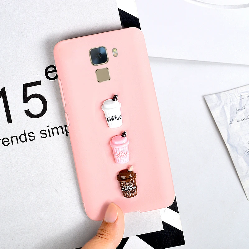 Для huawei Honor 7 чехол Cute 3D Кофе молоко конфеты мягкие ТПУ телефон чехлы для Play/ y5 2018/Y5